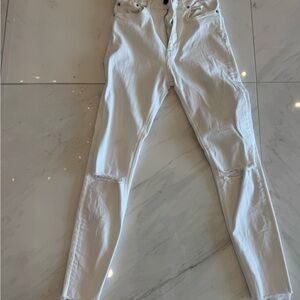 Zara White Skinny Jeans for Women